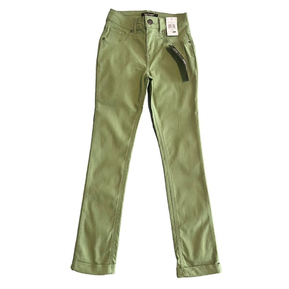 Girls Like An Angel Green Skinny Stretch Denim Jeans Size 16